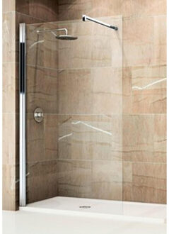 Giada inloopdouche H 68 70x195cm met muursteun 100cm chr/helder GIADAH701K GIADAH701K chroom