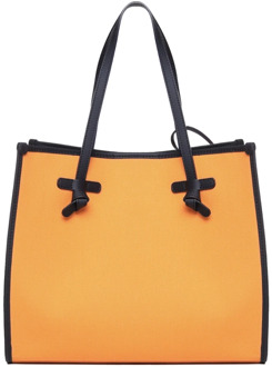Gianni Chiarini Canvas Tote Bag in Oranje Gianni Chiarini , Orange , Dames - ONE Size
