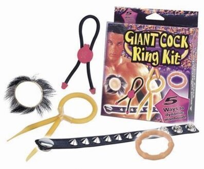 Giant Cockring Kit met 5 verschillende Cockrings