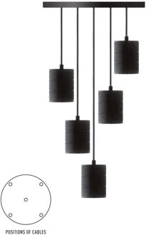 Giant Retro Hanglamp Zwart