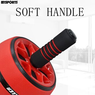 Giant Wiel Buik Wiel Automatische Rebound Mute Buikspier Wiel Abdominale Roller Huishoudelijke Abdominale Apparaat Rood