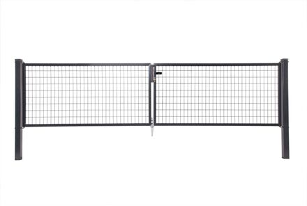 Giardino Dubbele Poort Napoli H 150 X 2 X L 150cm Antraciet