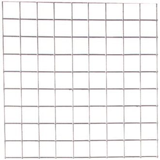 Giardino Gaaspaneel Siena - Aluminium Verzinkt - 180x90cm - Maas 100x100mm - Draad 4mm