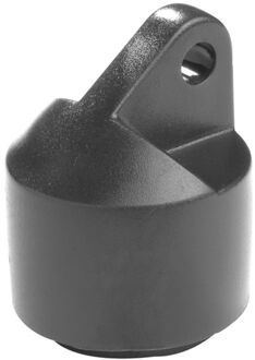 Giardino Steunpaal - Met Kop - Zwart 4x175cm