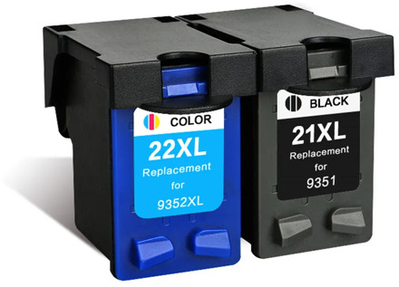GIAUSA Refill 21 22 XL Ink Cartridge Replacement for HP 21 22 HP21 HP22 21XL 22XL Deskjet F2180 F2280 F4180 F380 380 Printer