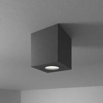 Gibbon LED Opbouwspot - Viekant - 4 Watt 345 Lumen - 6500K Daglicht wit - GU10 - IP65 Badkamer Opbouwspot - Voor binnen en buitengebruik - Zwart