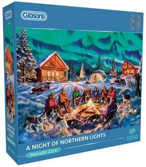 Gibsons A Night of Northern Lights Puzzel (1000 stukjes)