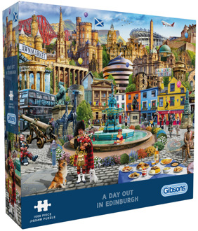 Gibsons Adrian Chesterman - A Day Out in Edinburgh Puzzel (1000 stukjes)