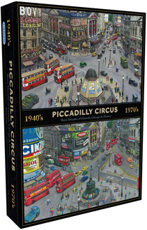 Gibsons Bryan Evans - Through the Decades - Piccadilly Circus Puzzel (1000 stukjes)