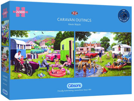 Gibsons Caravan Outing (legpuzzels, 2 x 500 stukjes)