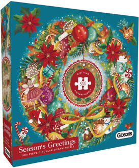 Gibsons Claire Mcelfatrick - Season's Greetings Circular Puzzel (500 stukjes)
