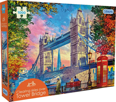Gibsons Dominic Davison - Clearing Skies Over Tower Bridge Puzzel (1000 stukjes)