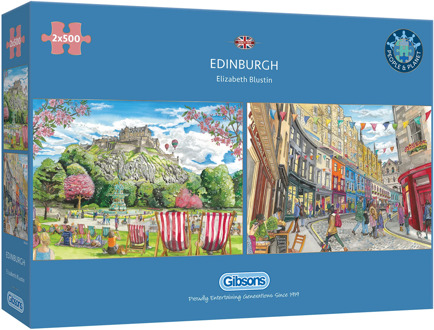 Gibsons Elizabeth Blustin - Edinburgh Puzzel (2 x 500 stukjes)