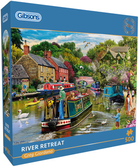 Gibsons Greg Giordano - River Retreat Puzzel (500 stukjes)