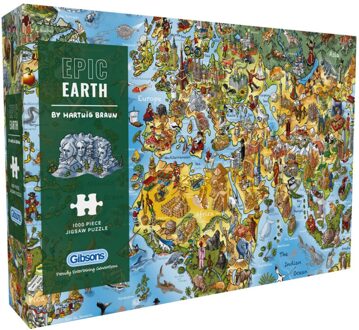 Gibsons Hartwig Braun - Epic Earth Puzzel (1000 stukjes)