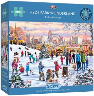 Gibsons Hyde Park Winter Wonderland Puzzel (1000 stukjes)