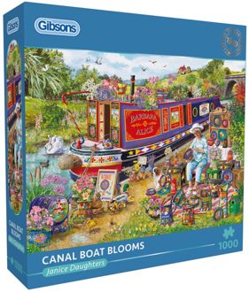Gibsons Janice Daughters - Canal Boat Blooms Puzzel (1000 stukjes)