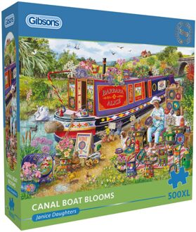 Gibsons Janice Daughters- Canal Boat Blooms Puzzel (500XL stukjes)