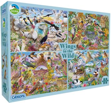 Gibsons Janice Daughters - Wings in the Wild Puzzel (4x500 stukjes)