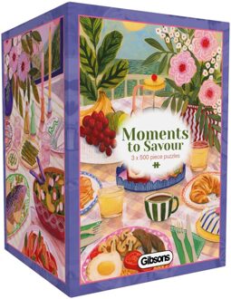 Gibsons Lee Foster-Wilson - Moments to Savour Giftbox Puzzel (3x500 stukjes)