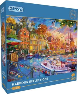 Gibsons Liliia Artbeat - Harbour Reflections Puzzel (500 stukjes)