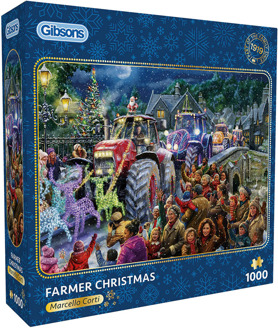 Gibsons Marcello Corti - Farmer Christmas Puzzel (1000 stukjes)