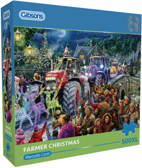 Gibsons Marcello Corti - Farmer Christmas Puzzel (500XL stukjes)