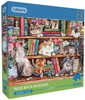 Gibsons Puss Back in Books Puzzel (500 XL stukjes)
