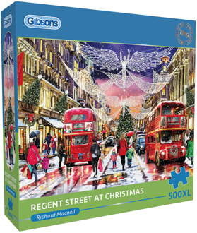 Gibsons Regent Street at Christmas Puzzel (500 XL stukjes)