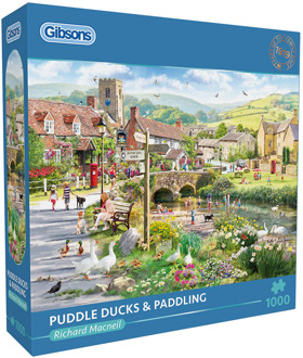 Gibsons Richard Macneil - Puddle Ducks & Paddling Puzzel (1000 stukjes)