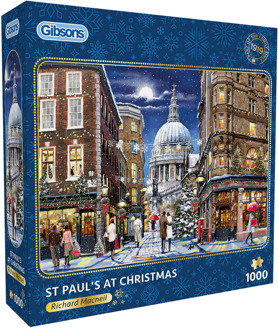 Gibsons Richard Macneil - St Paul’s at Christmas Puzzel (1000 stukjes)