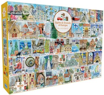 Gibsons Sights & Sounds of Europe Puzzel (1000 stukjes)
