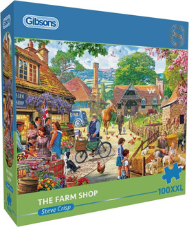 Gibsons Steve Crisp - The Farm Shop Puzzel (100XXL stukjes)