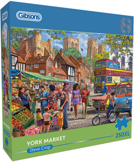 Gibsons Steve Crisp - York Market Puzzel (250XL stukjes)