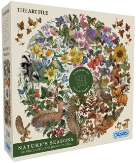 Gibsons The Art File - Nature's Seasons Puzzel (500 stukjes)