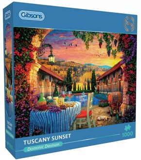 Gibsons Tuscany Sunset Puzzel (1000 stukjes)