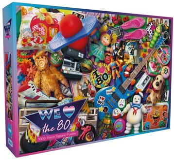 Gibsons We Love the 80s Puzzel (1000 stukjes)