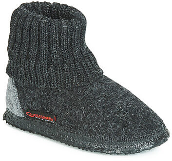 Giesswein Kramsach Pantoffel  Sloffen - Maat 45 - Unisex - zwart,grijs