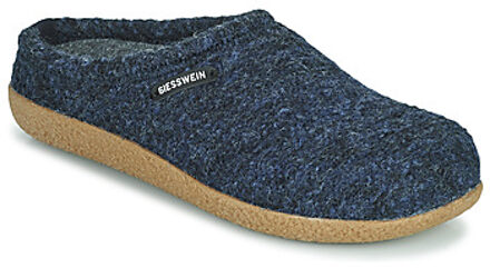 Giesswein Sloffen - Maat 43 - Unisex - donker blauw,beige