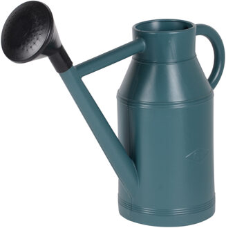 Gieter - grijsblauw - kunststof - zwarte broeskop - 6 liter - Gieters Groen