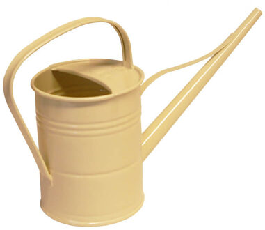 Gieter - ivoor wit - metaal - 1500 ml - 39 x 13 x 24 cm