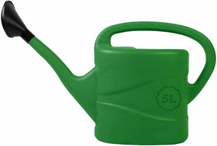 Gieter met broeskop - groen - kunststof - 5 liter