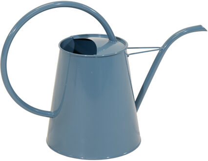 Gieter/plantengieter Olivera - metaal - blauw - 3 liter - lange schenktuit