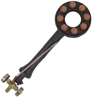 Gietijzeren Brander Voor Fornuis Vloeibaar Oven Keuken Propaan Portable Gas Jet Brander Kachel 1Pc single tube 12 heads