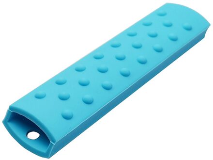 Gietijzeren Siliconen Anti-Broeien Warmte Slip Grip Mouw Gadgets Anti Slip Koekenpan Pot Handvat Cover Kookgerei Onderdelen Koekenpan pan Blauw