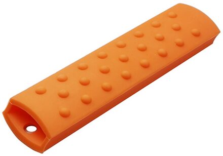 Gietijzeren Siliconen Anti-Broeien Warmte Slip Grip Mouw Gadgets Anti Slip Koekenpan Pot Handvat Cover Kookgerei Onderdelen Koekenpan pan Oranje