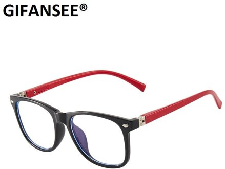 Gifansee Kids Blauw Licht Blokkeren Brilmontuur Baby Kinderen Jongen Meisje Computer Telefoon Clear Lens Spel Anti Reflecterende Brillen zwart