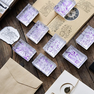 Gift Drawer flower stamps clear acrylic plexiglass stamps cartoon little prince panda transparent silicone Seal craft decoration