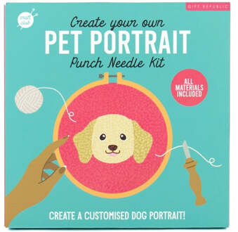 Gift Republic DIY kit - Honden Punch Needle