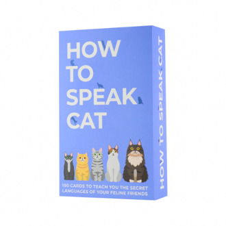 Gift Republic How to speak cat Cards Blauw